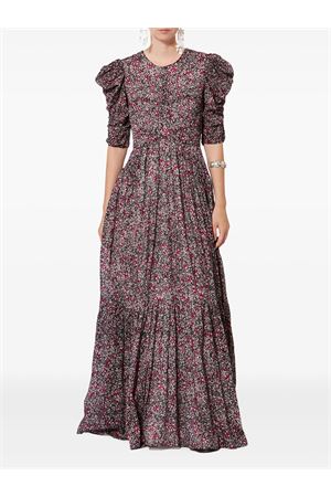 Abito Lungo In Voile Di Cotone Biologico Con Stampa Sichellia MARANT ÉTOILE | RO1064FAD1J14E86CY